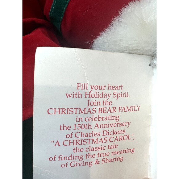 1993 Holiday Teddy Bear Charles Dickens - Picture 6 of 6